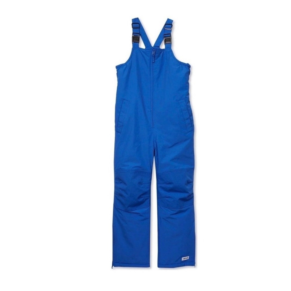 Lands End Kids Iron Knee Insulated‎ Snow Bib Overalls Blue Size XS 5